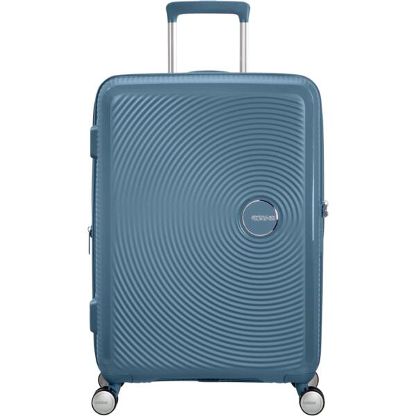 Чемодан American Tourister, Soundbox, полипропилен, средний, 67см, 71.5/81л, TSA, 4 колеса (32G*51002)