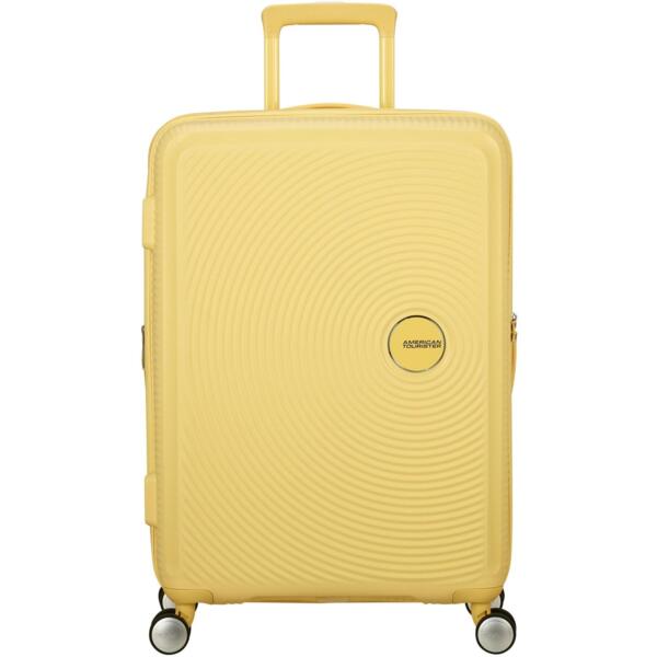 Чемодан American Tourister, Soundbox, полипропилен, средний, 67см, 71.5/81л, TSA, 4 колеса (32G*16002)