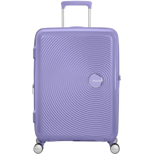 Чемодан American Tourister, Soundbox, полипропилен, средний, 67см, 71.5/81л, TSA, 4 колеса (32G*82002)