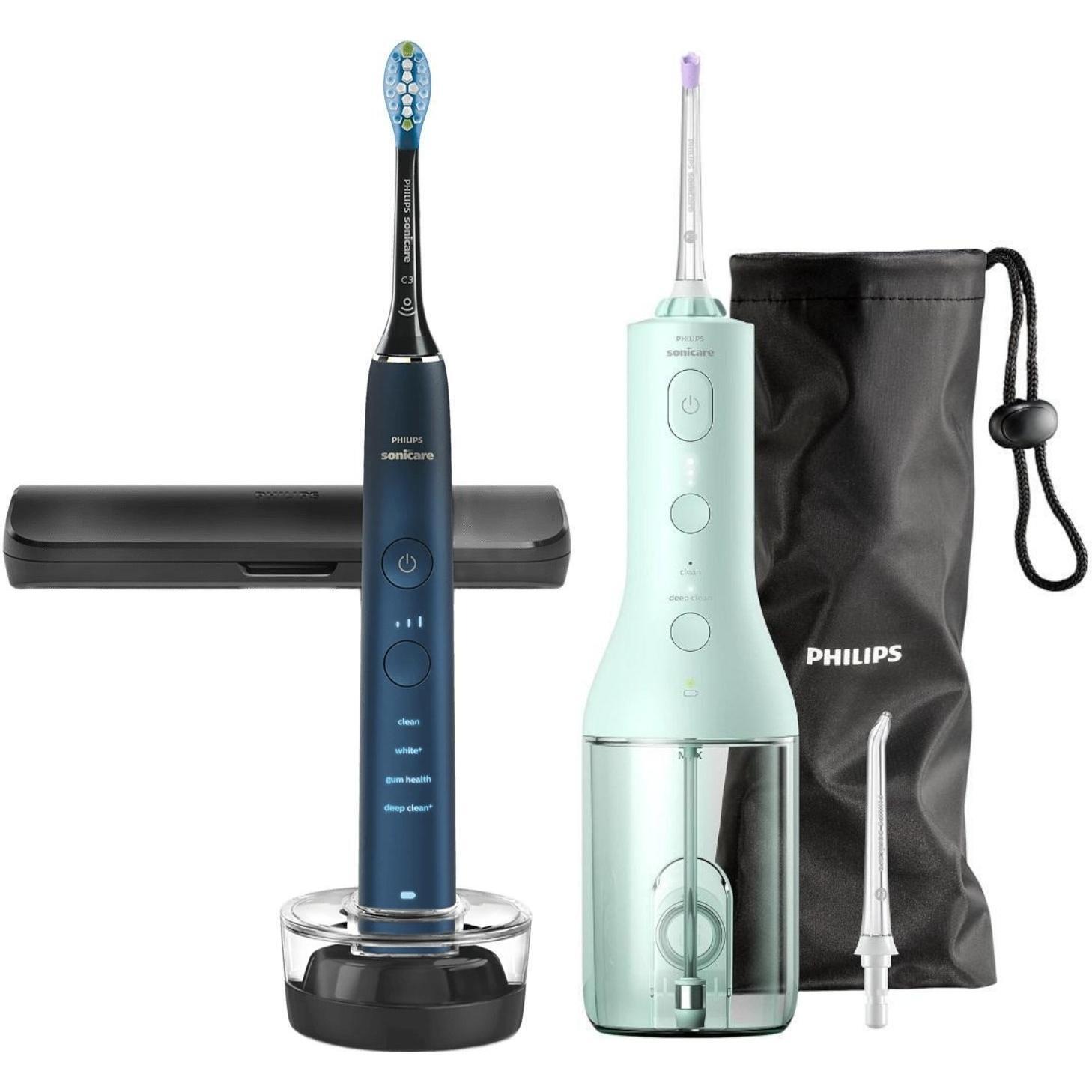 Электрическая зубная щетка Philips HX9911/88 + Ирригатор Philips HX3826/24 фото 1