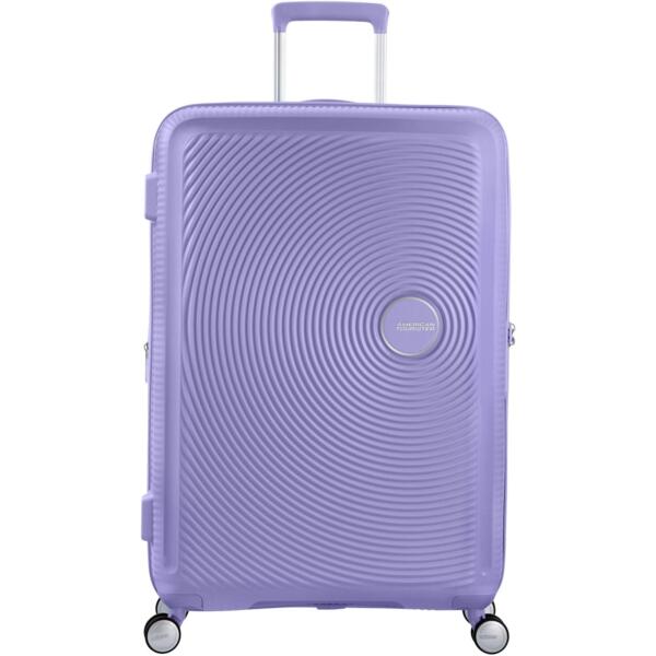 Чемодан American Tourister, Soundbox, полипропилен, большой, 77см, 97/110л, TSA, 4 колеса (32G*82003)