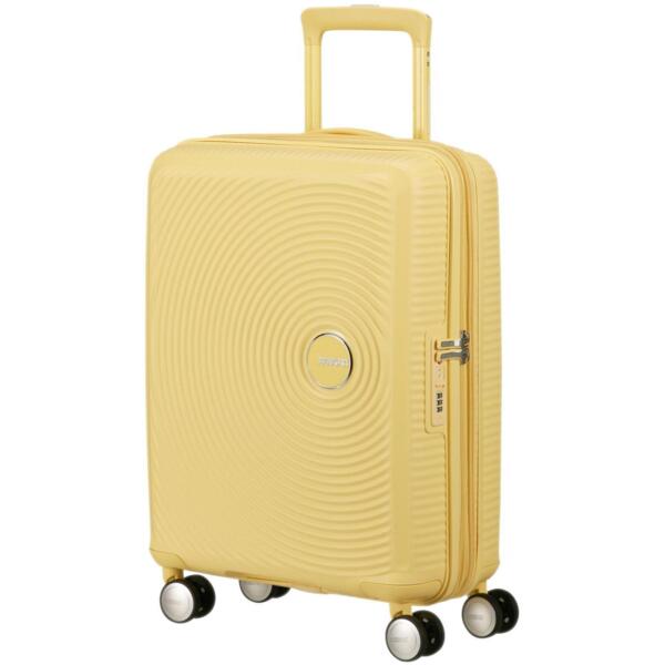 Чемодан American Tourister, Soundbox, полипропилен, маленький, 55 см, 35.5/41л, TSA, 4 колеса (32G*16001)