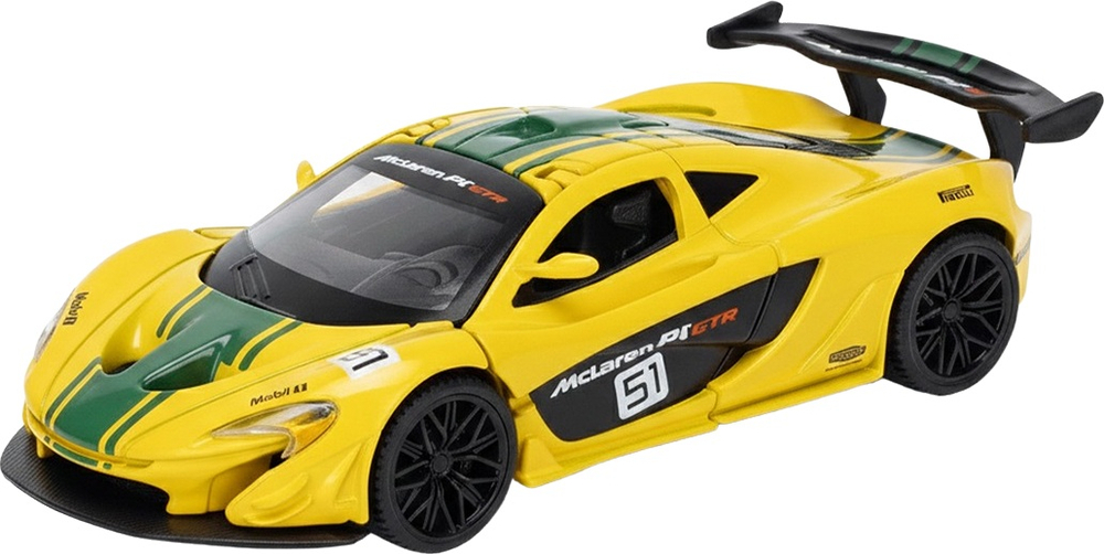 Автомодель TechnoDrive McLaren P1 (желтый, 1:43) (250946MLP1YW) фото 1