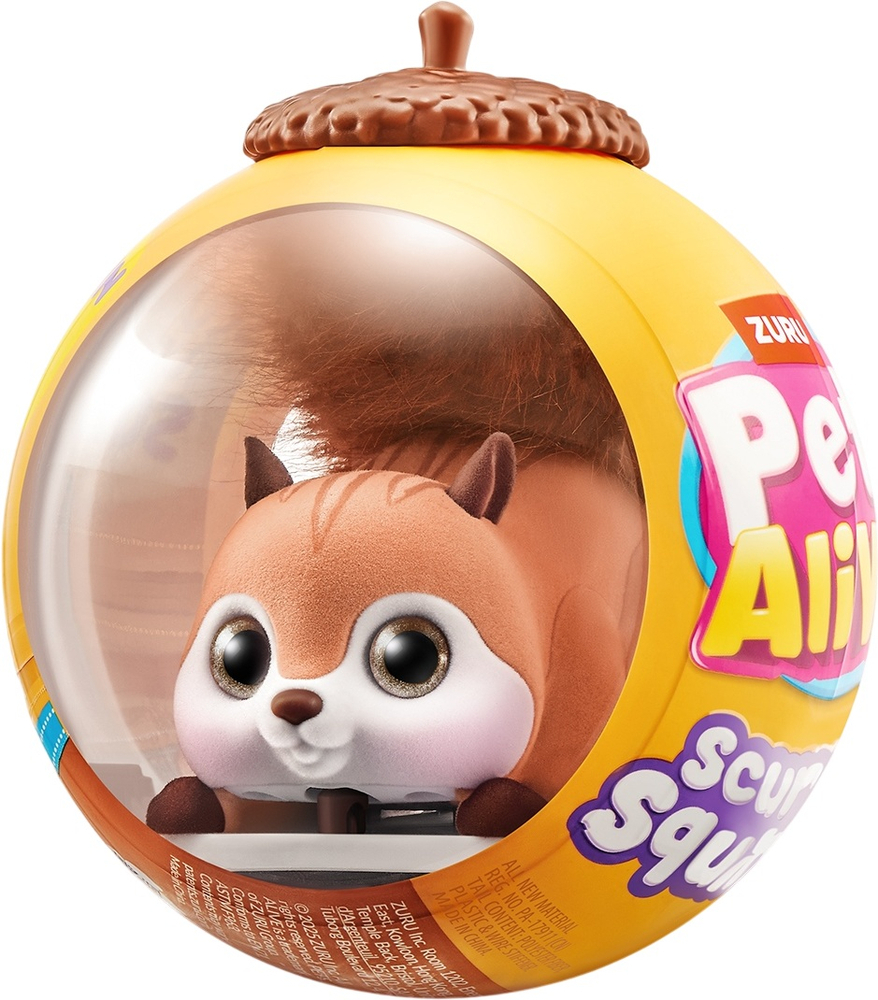 Игрушка интерактивная Pets Alive S1 Белочка (коричневый) (9565E) фото 1