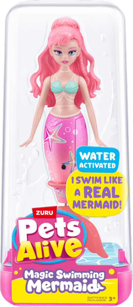 Игрушка интерактивная Pets Alive S1 Очаровательная русалочка Розовая звезда (9567A) фото 1