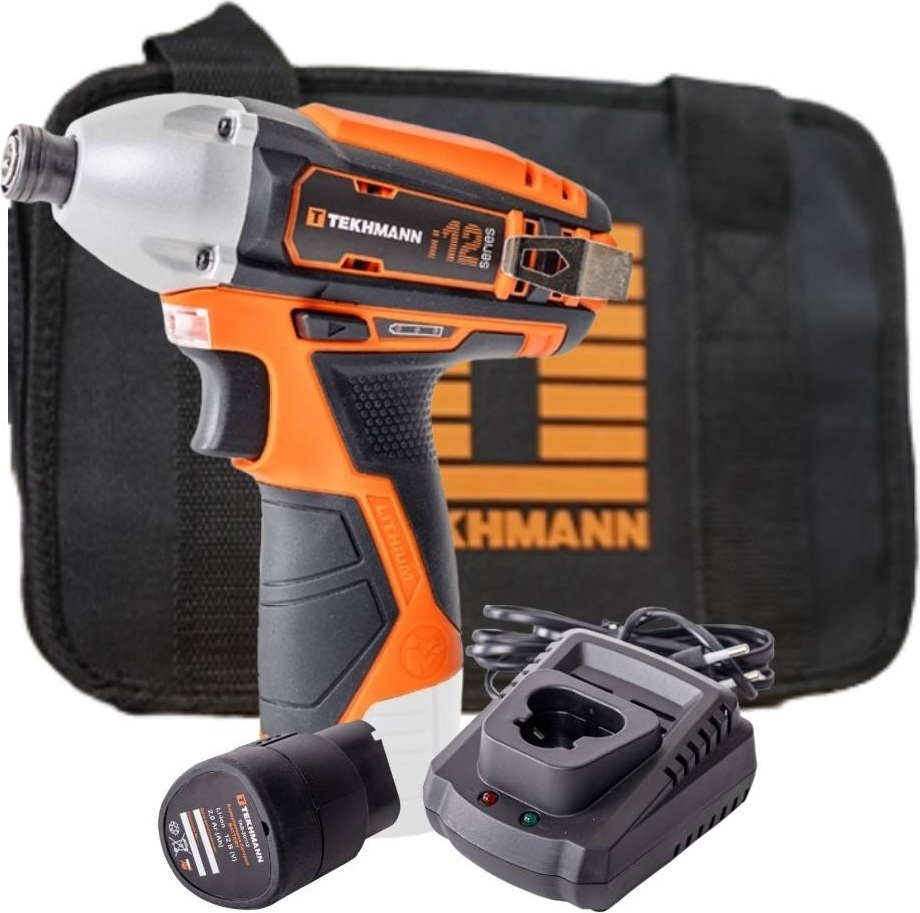 Гвинтоверт ударний акумуляторний Tekhmann TCD-90/i12 KIT 12В АКБ 1х2А·г (849196)фото1