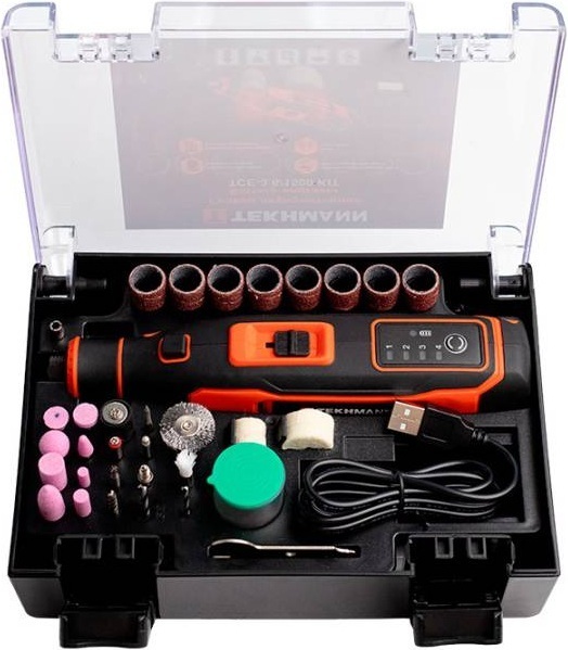 

Гравер аккумуляторный Tekhmann TCE-3.6/1500 KIT 3.6В 1х1.5А·г (873401)