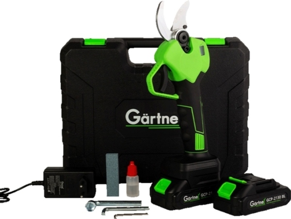 

Секатор акумуляторний Gartner GCP-2130 BL, АКБ 2х1.5А·ч (854455)