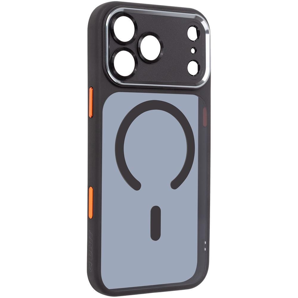 Чехол ArmorStandart Unit-C MagCase SE для Apple iPhone 17 Pro Max Black Orange (ARM86322)