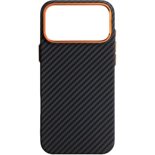 

Чехол ArmorStandart LikeCarbon2 SE MagCase для Apple iPhone 17 Pro Max Black Orange (ARM89162)