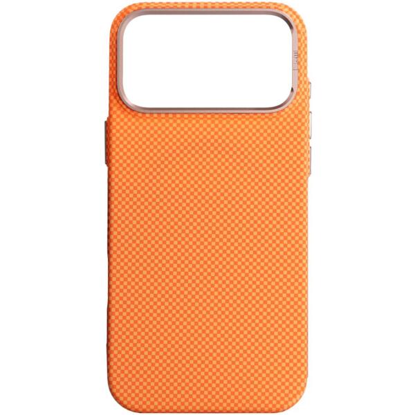 

Чехол ArmorStandart LikeCarbon2 SE MagCase для Apple iPhone 17 Pro Max Kevlar Orange Rose Gold (ARM89169)