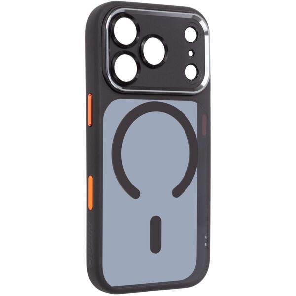 

Чехол ArmorStandart Unit-C MagCase SE для Apple iPhone 17 Pro Black Orange (ARM86318)