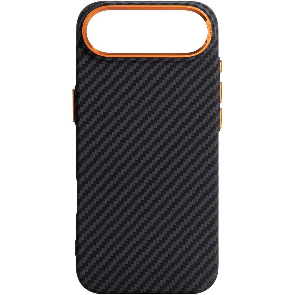 Чехол ArmorStandart LikeCarbon2 SE MagCase для Apple iPhone Air Black Orange (ARM89155) фото1