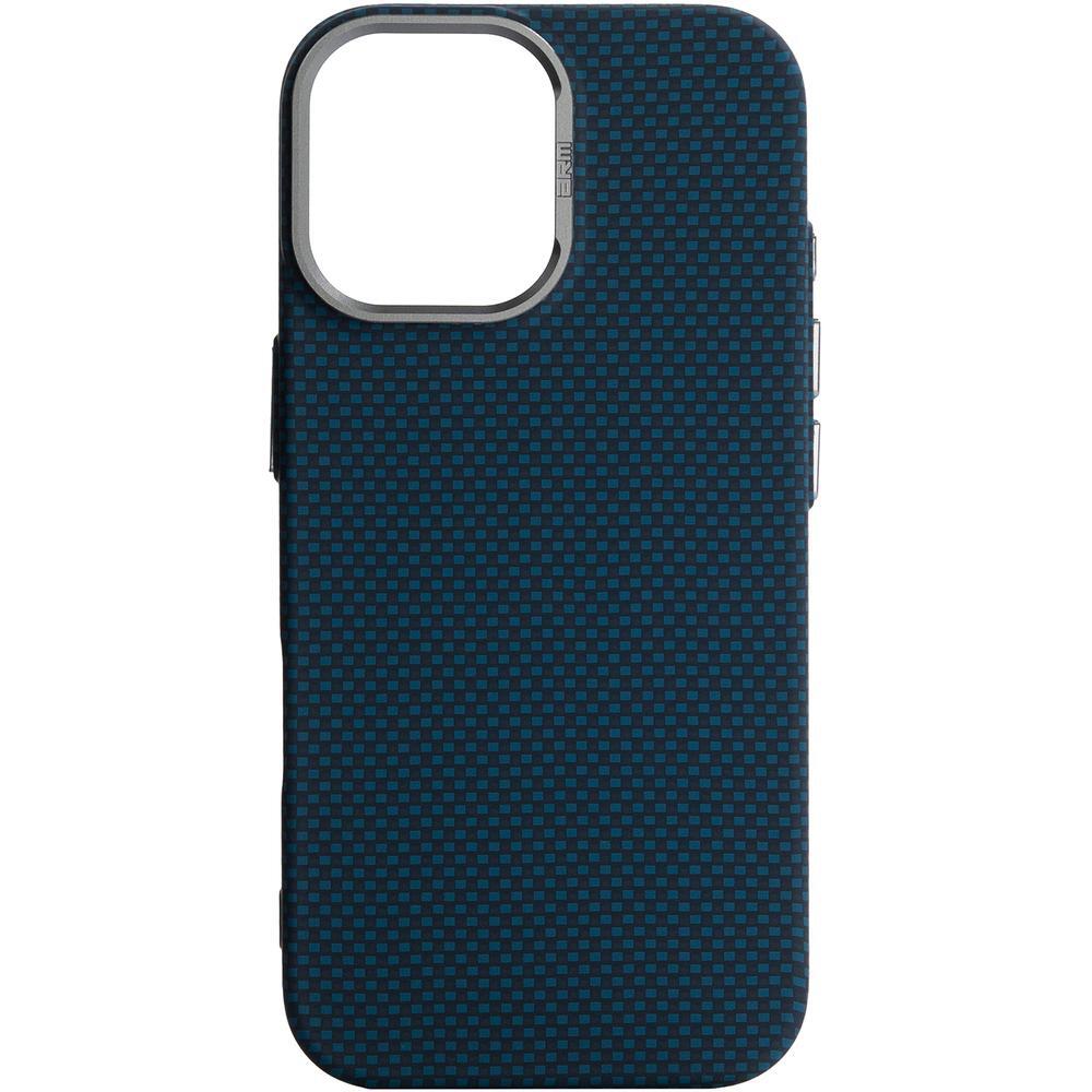 Чехол ArmorStandart LikeCarbon2 MagCase для Apple iPhone 17 Kevlar Dark Blue (ARM88613)