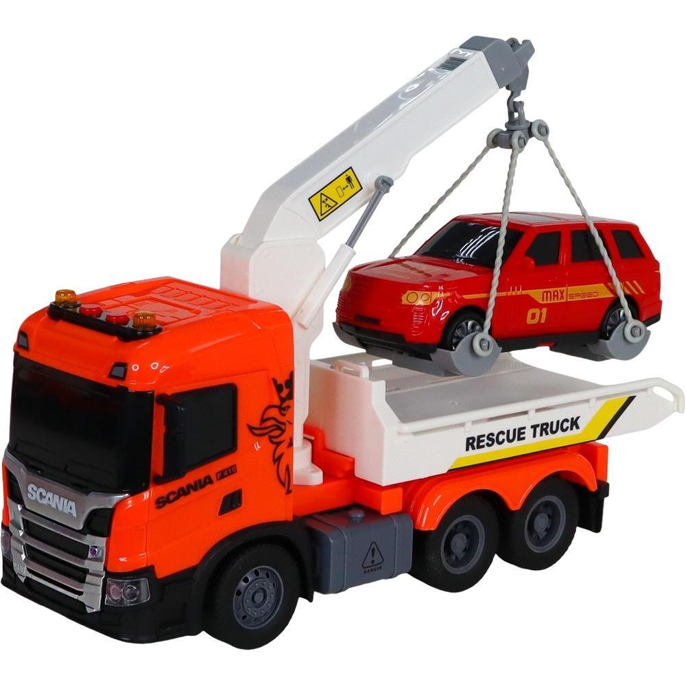 Набор игровой серии Big Truck – Эвакуатор Scania с машиной (свет, звук) (6408KS) фото1