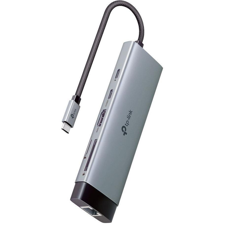 Хаб USB TP-LINK UH9120C USB-C > 3xUSB3.0/1xUSB-C/xHDMI/1xRJ45/1xSD/1xmicroSD/1xPD 100Whфото1