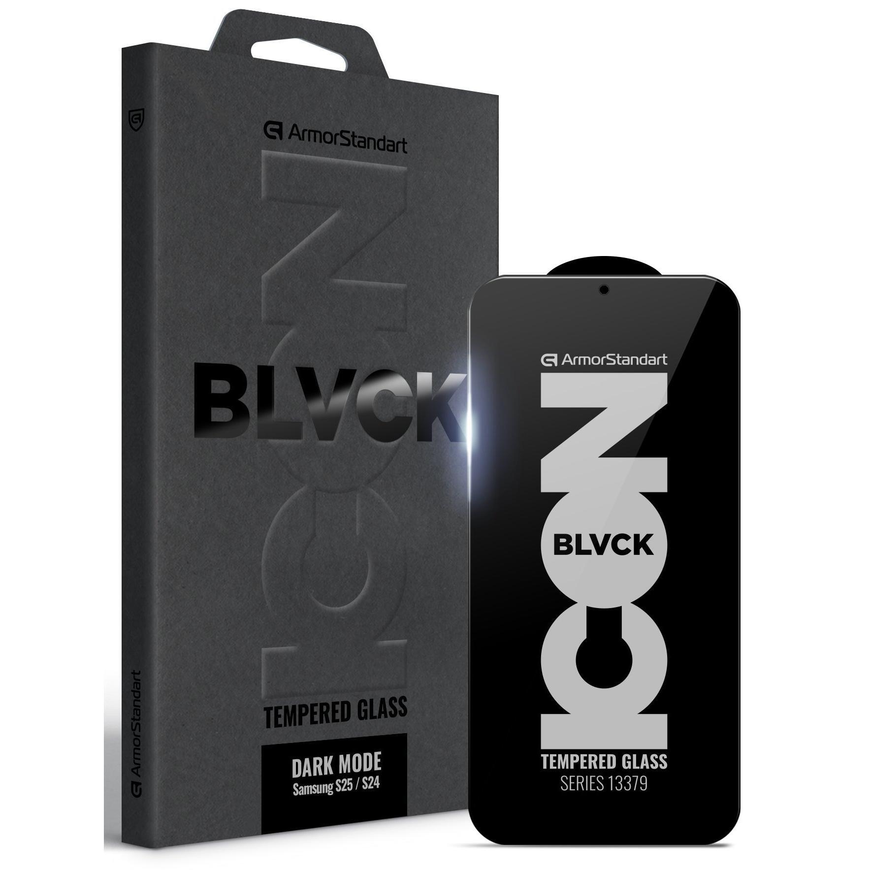 Защитное стекло ArmorStandart Dark Mode BI для Samsung S25 / S24 (ARM85822) фото 1