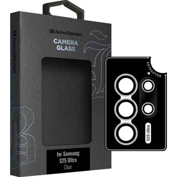 

Защитное стекло для камеры ArmorStandart Supreme Black Icon для Samsung Galaxy S25 Ultra Black Clear (ARM83