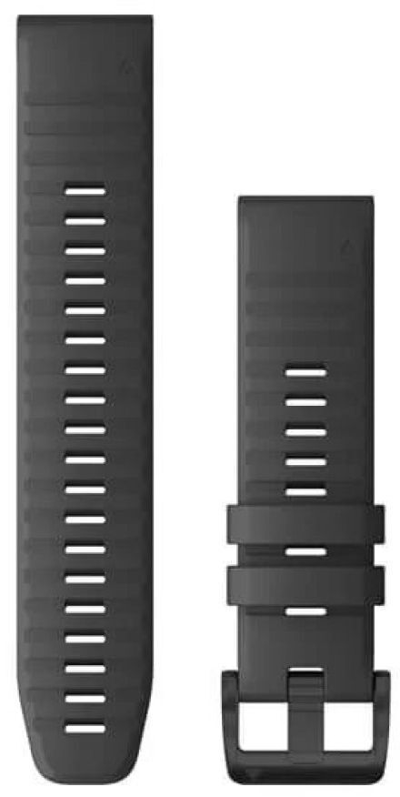 Ремешок Garmin Fenix 6 solar 22mm QuickFit Slate Gray Silicone Band (010-12863-22) фото1