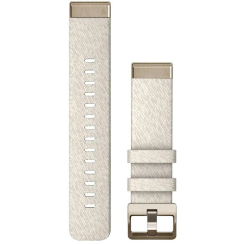 Ремешок Garmin Fenix 7S, 20mm QuickFit Cream Heathered Nylon Band (010-13102-07)