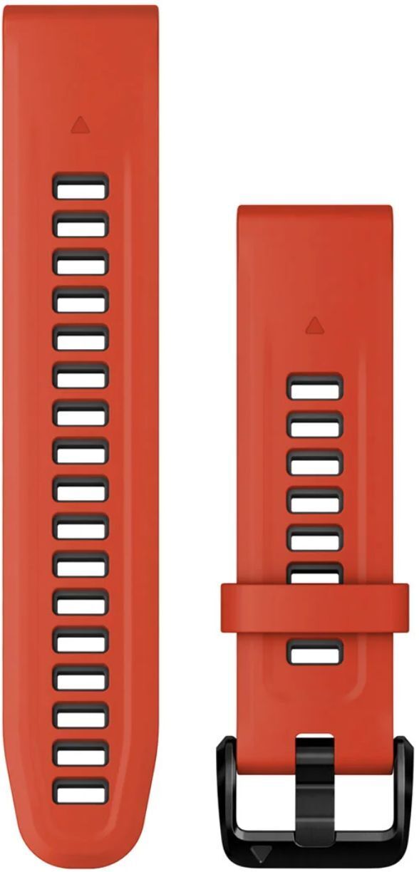 Ремешок Garmin EpixPRO (g2), 20mm QuickFit Fl Red/Grpht Silicone Band (010-13279-04) фото 1