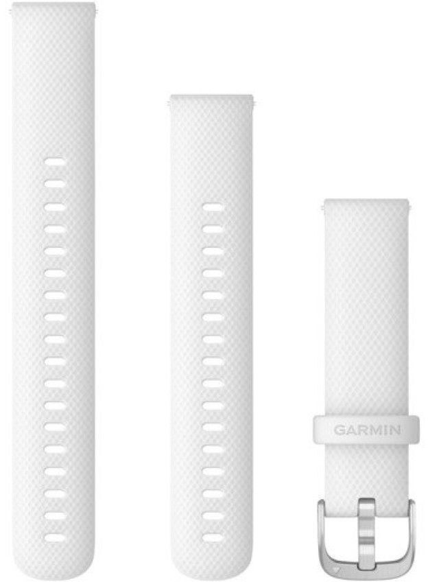 Ремешок Garmin 18mm Band, White/Silver Band (010-12932-0B) фото1
