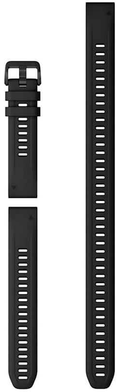 Ремешок Garmin Descent Mk2s, 20mm QuickFit Black Silicone Band (010-13028-00)