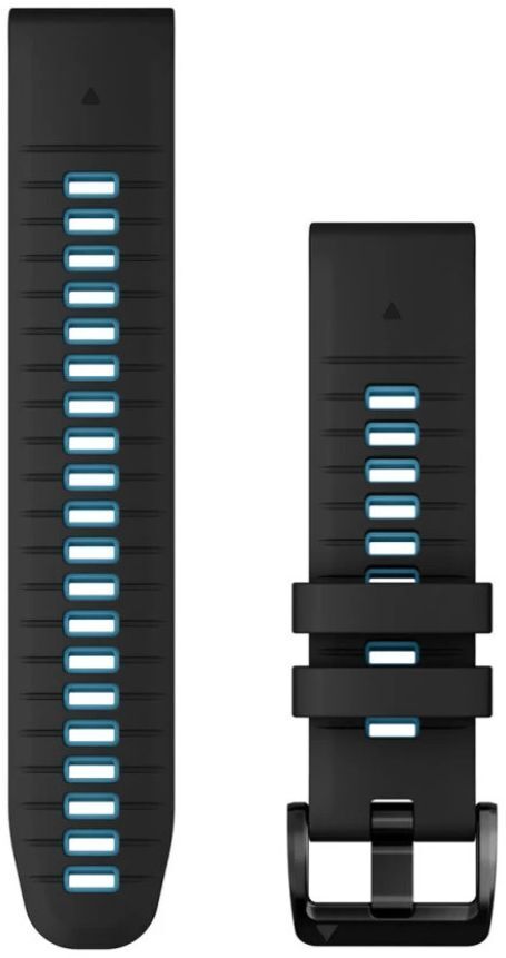 Ремешок Garmin EpixPRO (g2),22mm QuickFit,Blk/CirBlue Silicon Bnd (010-13280-05) фото1