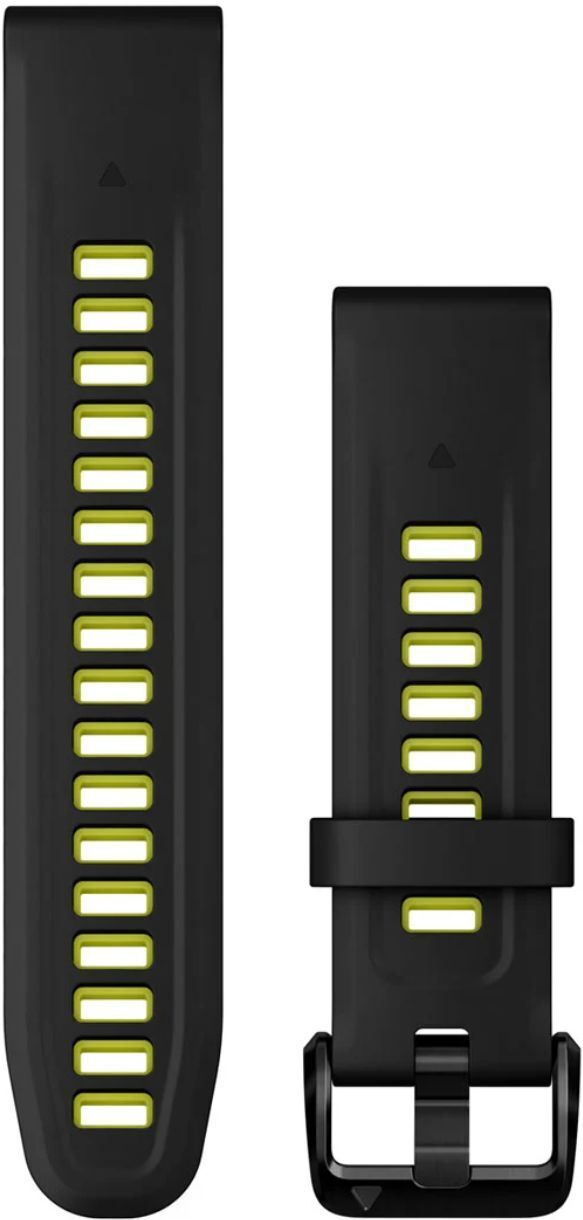 Ремешок Garmin EpixPRO (g2), 20mm QuickFit Blk/Lime Silicone Bnd (010-13279-03) фото 1