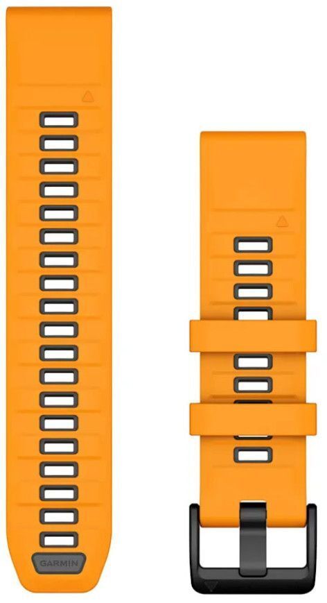 Ремінець Garmin Fenix 8, 22mm, QF SparkOrg/GraphiteSilicone Bnd (010-13392-01) фото1