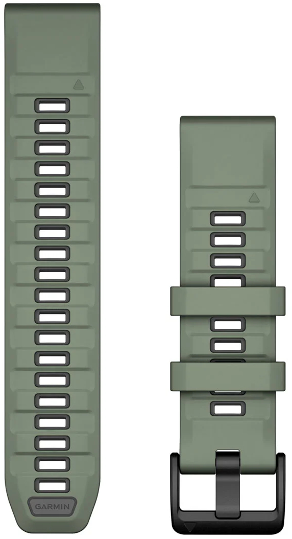 Ремешок Garmin Fenix 8, 22mm, QF Willow/Graphite Silicone Bnd (010-13392-04) фото 1