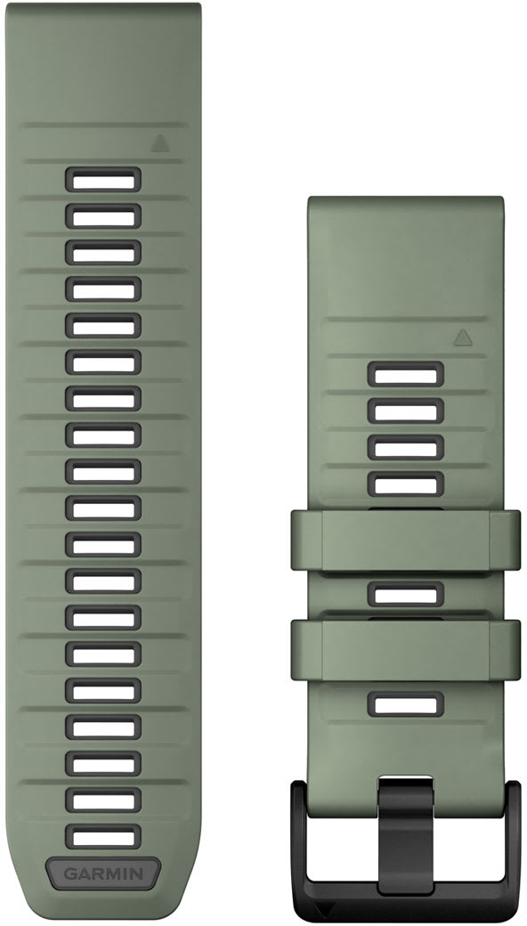 Ремешок Garmin Fenix 8, 26mm, QF Willow/Graphite Silicone Bnd (010-13393-04) фото 1