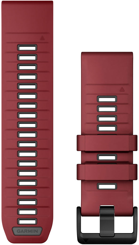 Ремешок Garmin Fenix 8, 26mm, QF Marsala/Graphite Silicone Bnd (010-13393-06) фото 1