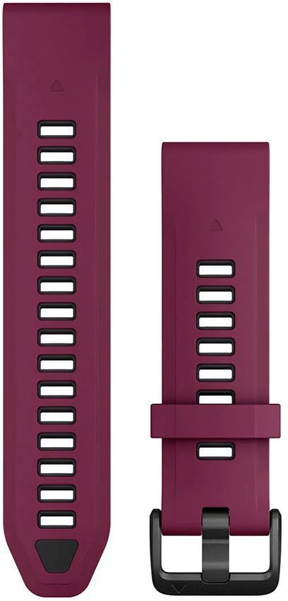Ремешок Garmin Fenix 8, 20mm QF Merlot/Graphite Silicone Band (010-13391-04) фото1