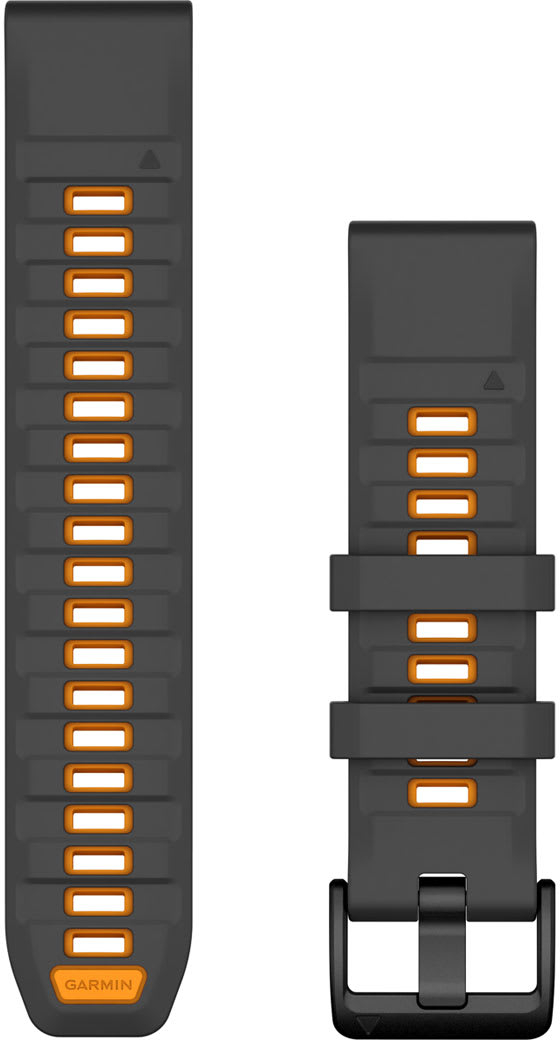 Ремінець Garmin Fenix 8, 22mm, QF Graphite/SparkOrg SiliconeBnd (010-13392-05)фото1