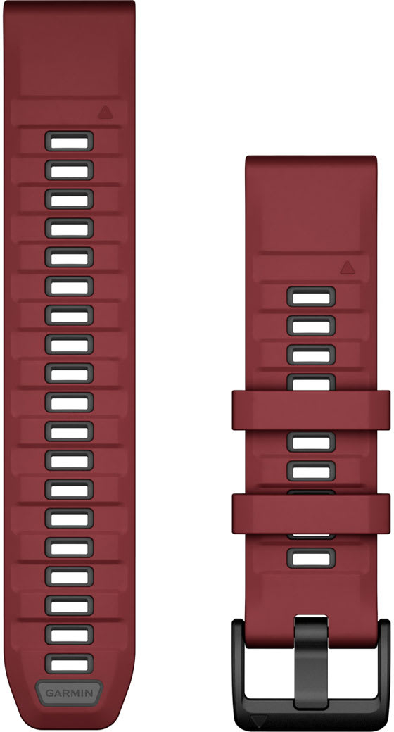 Ремешок Garmin Fenix 8, 22mm, QF Marsala/Graphite Silicone Bnd (010-13392-06) фото 1