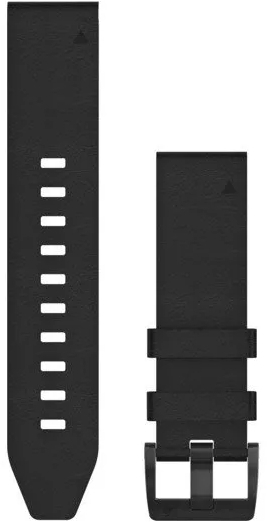 Ремешок Garmin Fenix 5 Plus 22mm QuickFit Black Leather Band (010-12740-01) фото 1