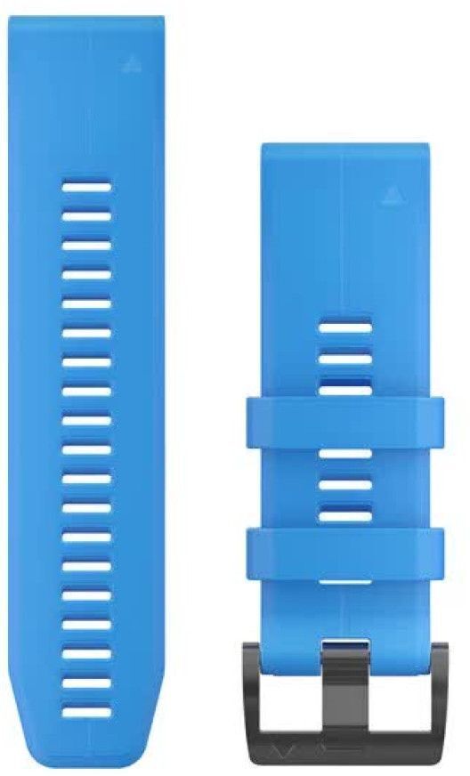 Ремешок Garmin Fenix 5X Plus 26mm QuickFit Cyan Blue Silicone Band (010-12741-02) фото1