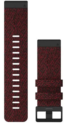 Ремешок Garmin Fenix 6X 26mm QuickFit Heathered Red Nylon Band (010-12864-06) фото 1
