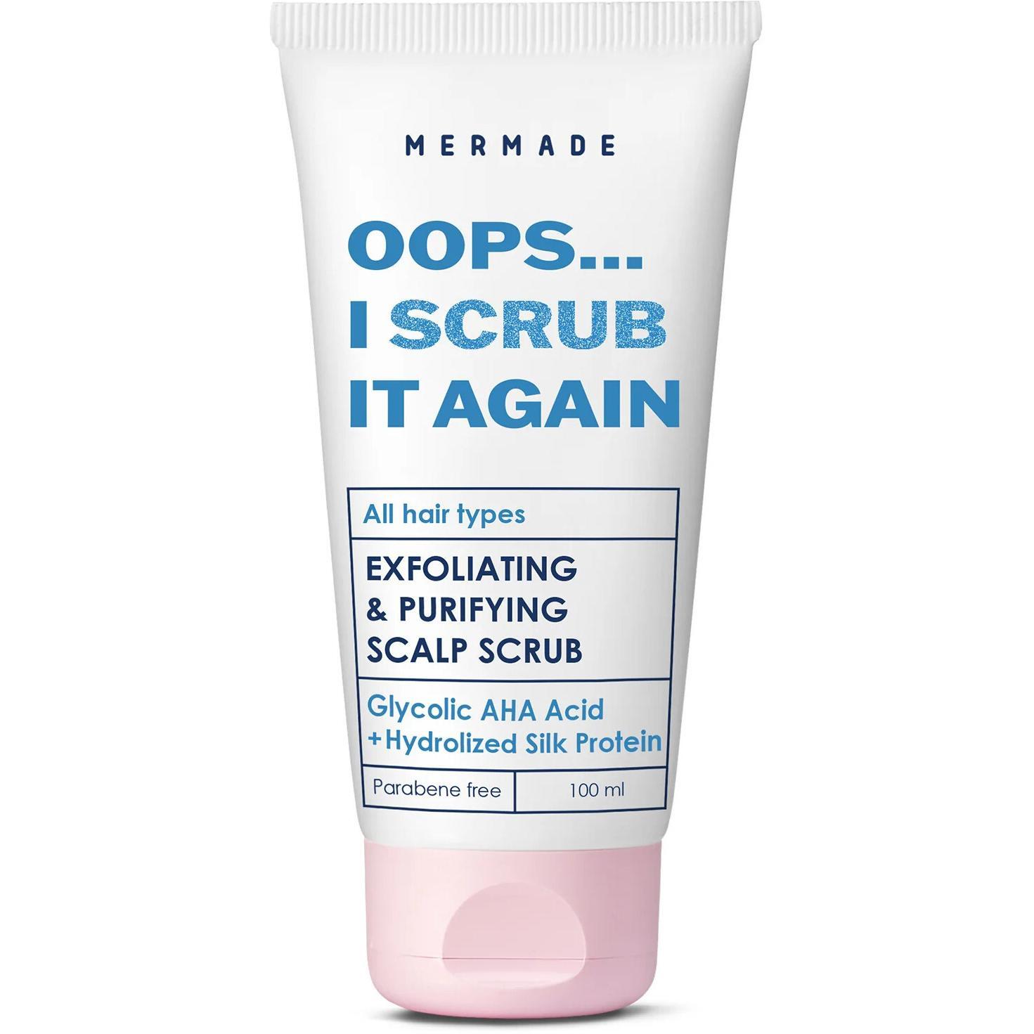 Скраб-пилинг для кожи головы Mermade АНА Acid & Silk protein с АНА-кислотами и протеинами шелка 100 мл фото 1