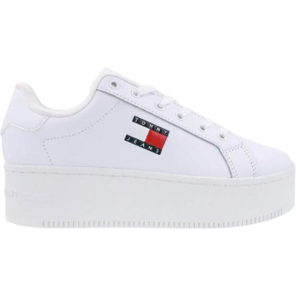 Кеды женские Tommy Jeans Tjw Flatform Ess EN0EN02518-YBS 37 белые фото
