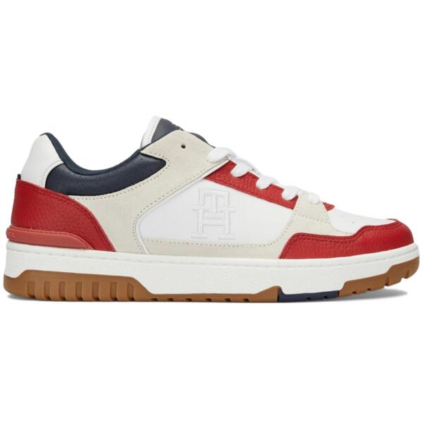 Кроссовки мужские Tommy Hilfiger Th Basket Street Block FM0FM05117-XNN 43 красные фото 