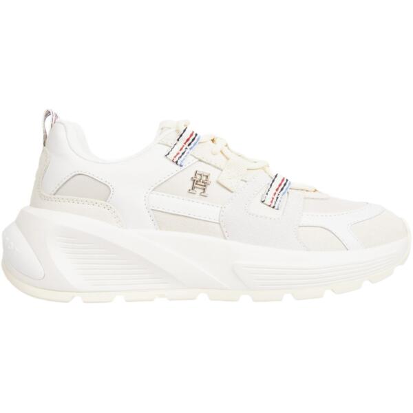 Кроссовки женские Tommy Hilfiger Fashion Chunky Runner Stripes FW0FW07674-AEF 37 белые фото