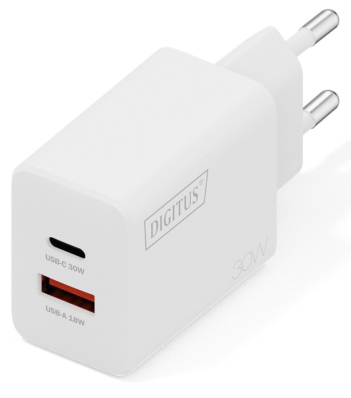 Зарядний пристрій DIGITUS GaN 1хUSB-C, 1хUSB-A, 30Wфото1