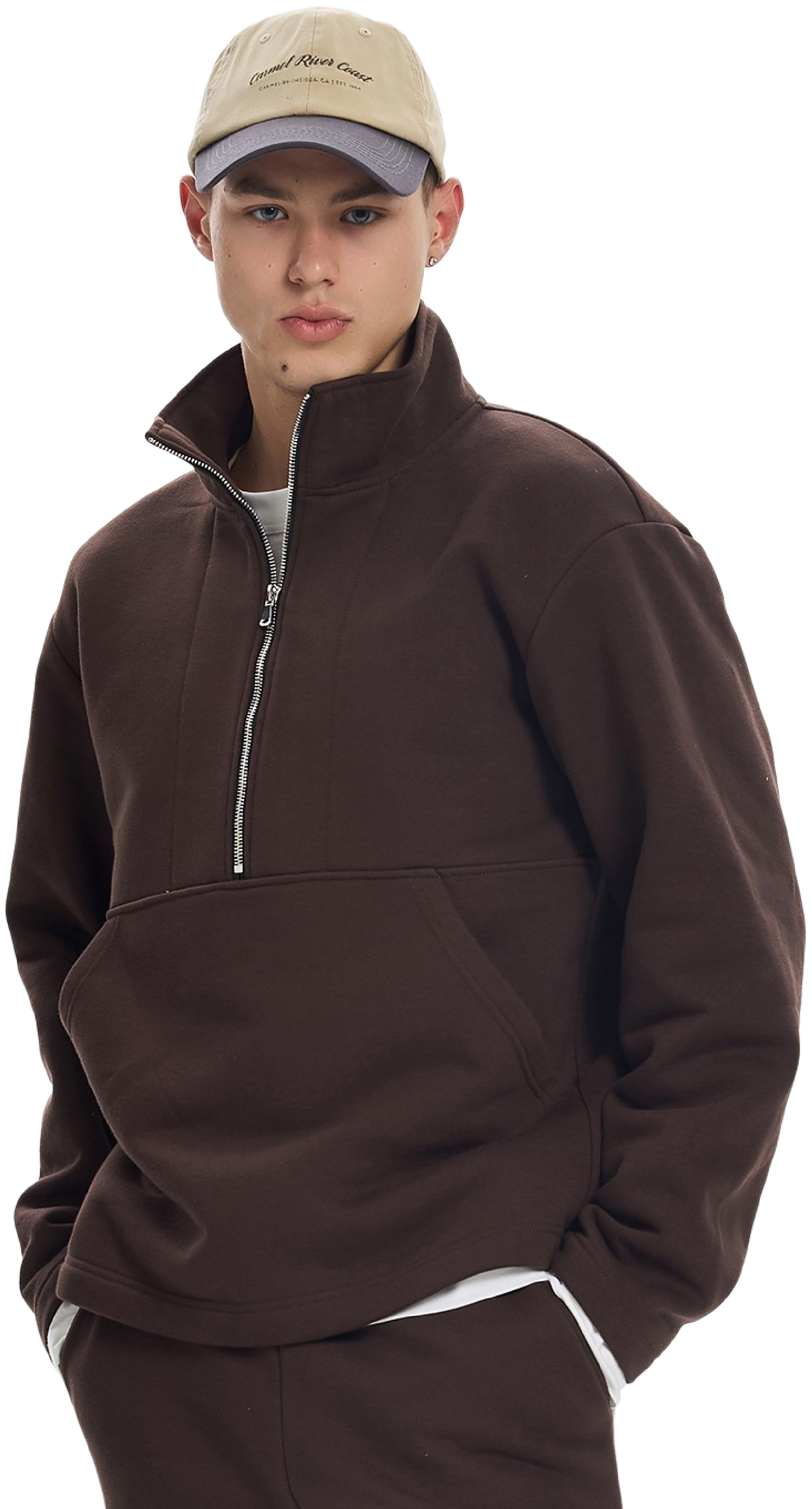 Толстовка утепленная мужская Roza 241224 S шоколадная фото 1