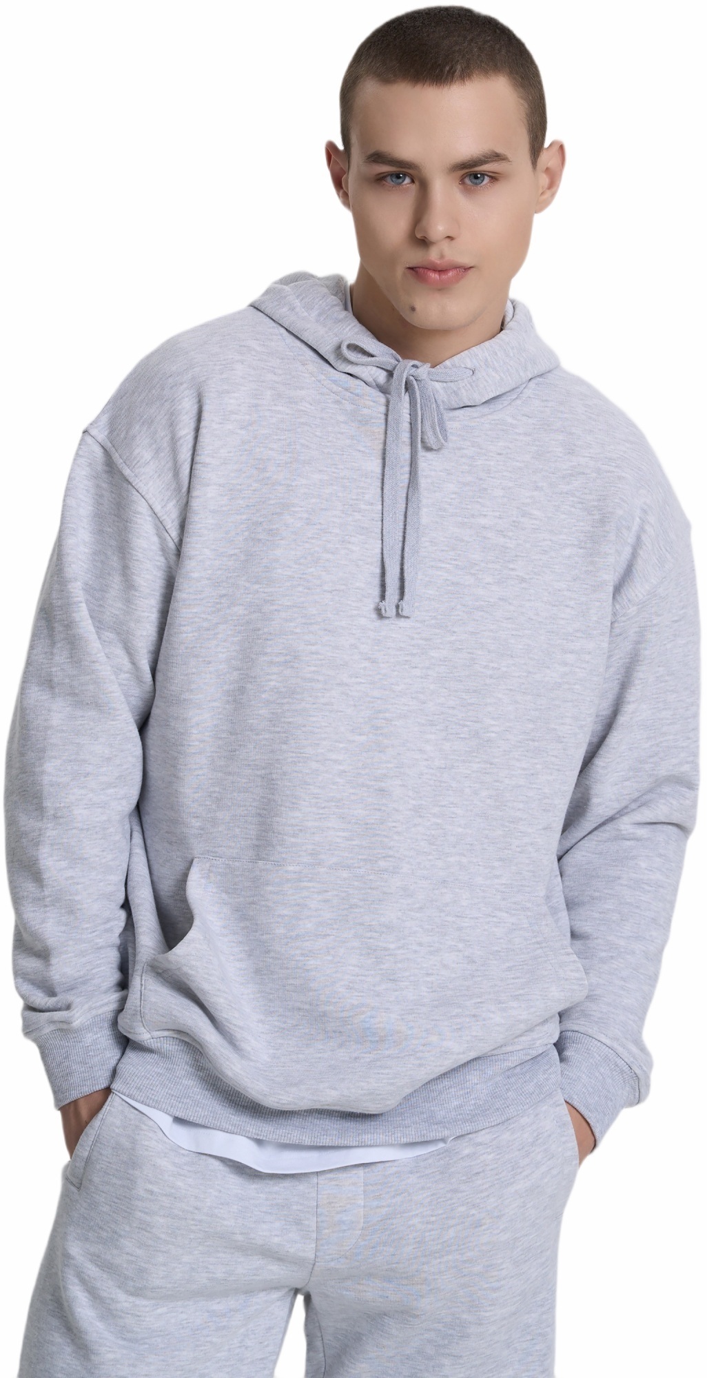 Худи мужское Roza 231118 S меланжевое фото 1