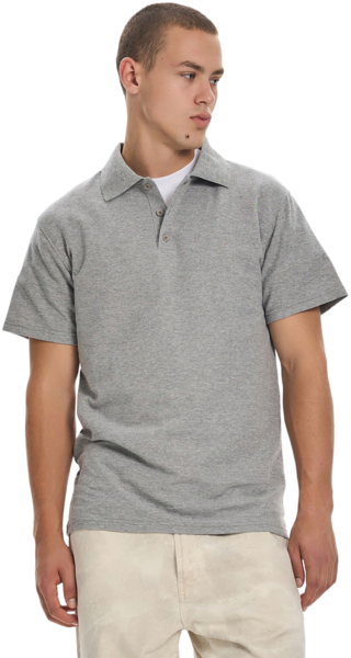 Поло бавовняна чоловіча Roza 250737 3XL сірафото