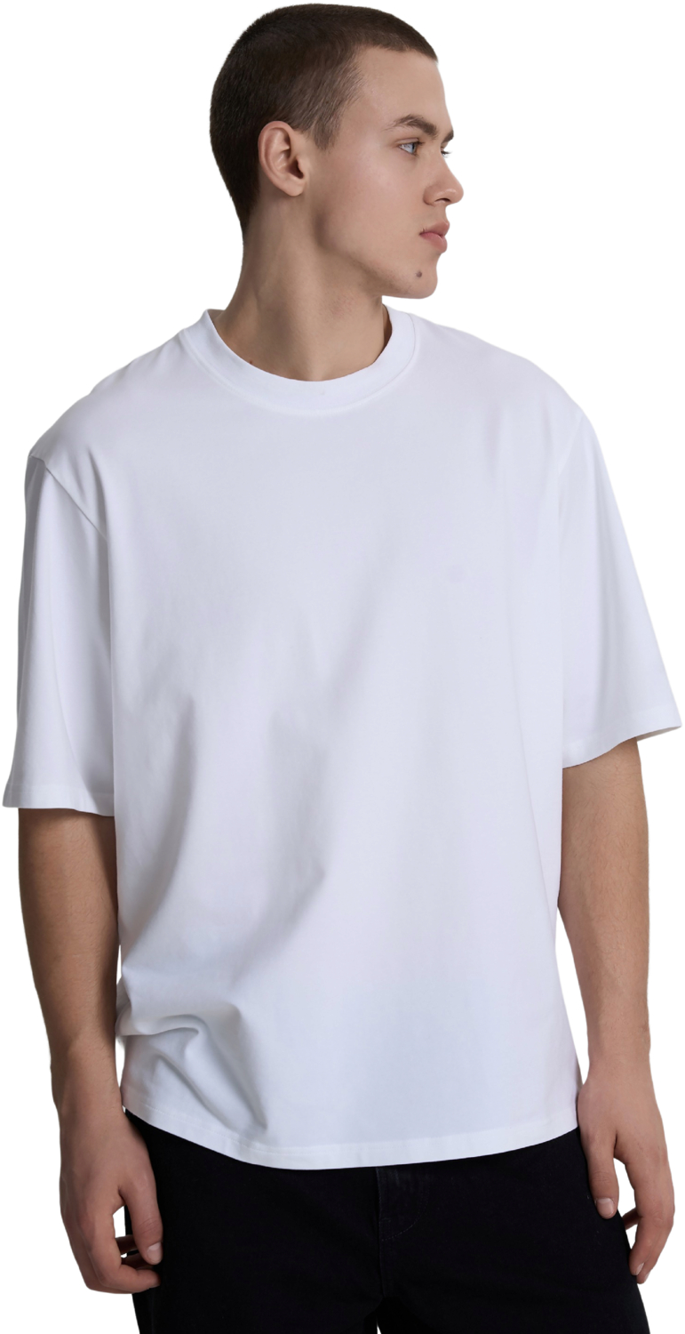 Футболка хлопковая мужская Roza 231117 2XL белая