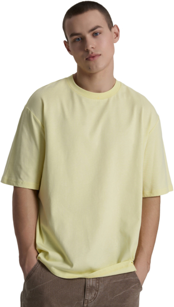 Футболка бавовняна чоловіча Roza 230926 XL світло-жовтафото