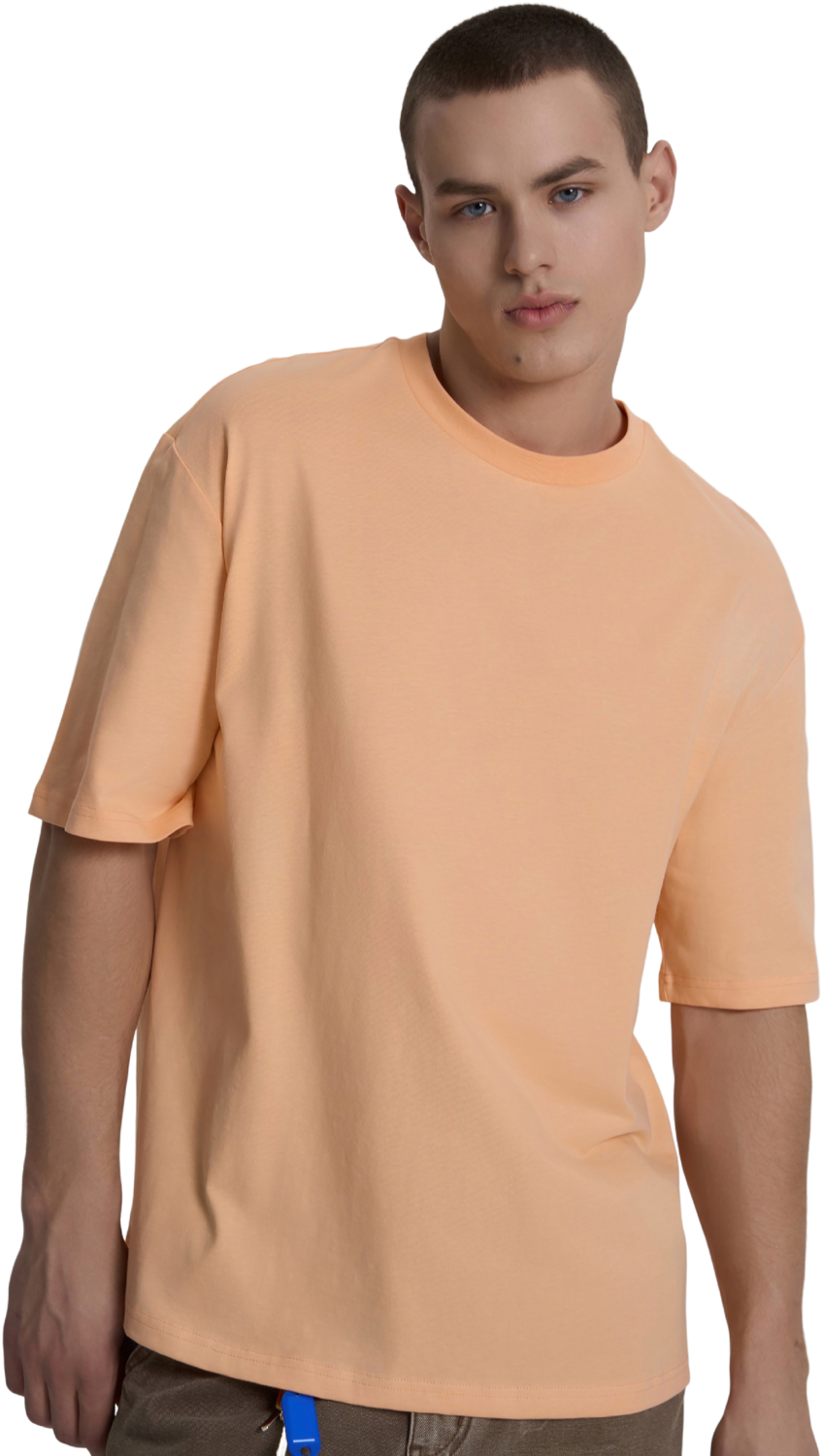 Футболка хлопковая мужская Roza 230926 2XL персиковая